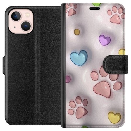 Kompatibelt Plånboksfodral till Apple Apple iPhone 13 Fluffiga Tassar