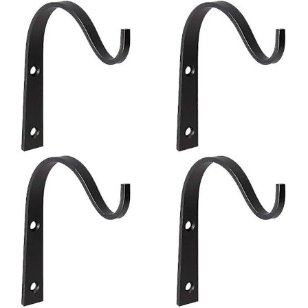 Jernveggkroker Planteholderbrakett, Dekorative Metallplanteholdere for Hengende Planter