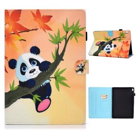 Lenovo Tab M10 flipomslag i læder med cool mønster - Panda Multicolor