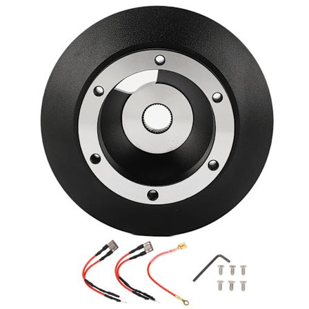 6 Hulls Ratstyre Kort Hub Adapter Sort Ergonomisk Ratstyre Hub Adapter Udskiftning til Mitsubishi Ralliart Lancer