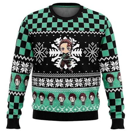 Fire Rengoku Demon Slayer Jouluneule Lahja Joulupukki Villapaita Miehet 3D Collegepaita Ja Toppi Syksy Ja Talvi Vaatteet