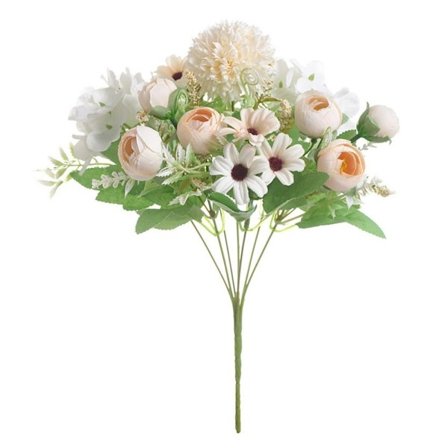 Simuler kunstige blomster Kunstig blomst CHAMPAGNE HVIT