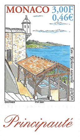 Monaco - EUROPA 2001 - Postfrisk sæt 2v