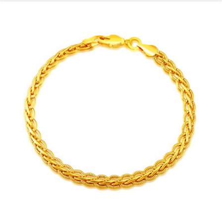 Guldpläterande 18K guldarmband