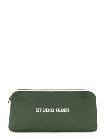 STUDIO FEDER | Celia Mini Toiletry Bag - Canvas | 22X12X8CM