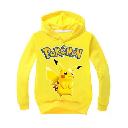 Barn Pojkar Flickor Cartoon Pikachu Hoodie Tröja Jumper Toppar Röd 150cm