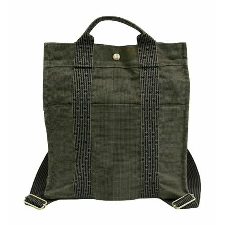 Hermès Vintage Pre-owned Herline Rugzak , Grijs , Dames , Maat: ONE Size Vintage Tassen