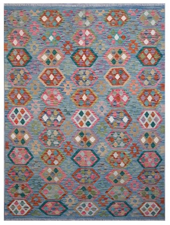 Hand Woven Kilim Afghan Old Style Rug 173X235