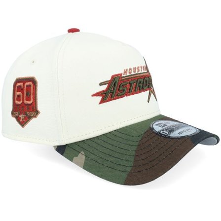 New Era - MLB Vit adjustable Keps - Hatstore Exclusive x Houston Astros Urban & Camo 9FORTY 60th Chrome/Camo A-Frame Adjustable @ Hatstore