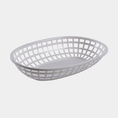 Cesta de pan Nordiska Plast, blanca, 236 x 150 x 43 mm