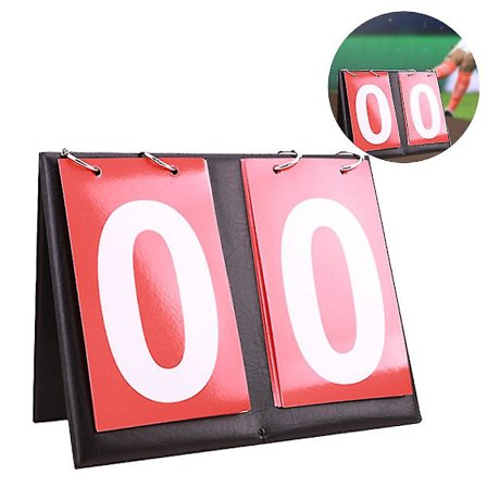 Bordmodell Flip Resultattavle 2/4 Sifret Bærbar Sportsresultattavle Resultatteller Målscorer For Bordtennis Basketball Fotball Baseball Volleyball