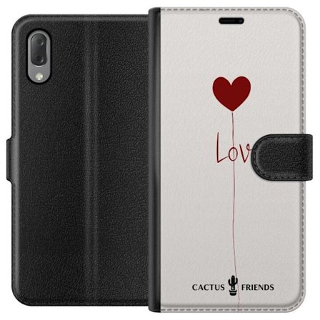 Yhteensopiva Lompakkokotelo Sony Sony Xperia L3 Cactus and Friends - Love Balloon Minimal