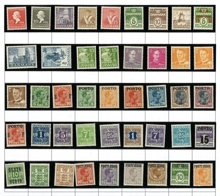 Danmark - Samling på 1 side - Ubrugt