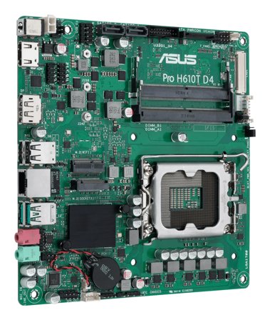 ASUS Pro H610T D4-CSM - hovedkort - Thin mini ITX - LGA1700-sokkel - H610