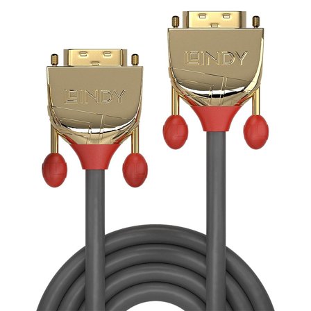 Lindy Gold - DVI-kabel - DVI-D til DVI-D - 15 m