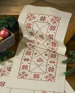 Läufer Weihnachtssterne - Västgöta Broderi