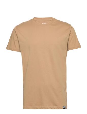 Organic Thor Tee T-shirt Beige Mads Nørgaard
