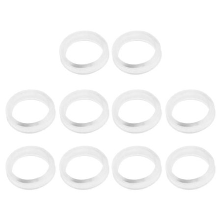 10 stk. Fingerring Greb Indsatser til Frisør Saks Gennemsigtig