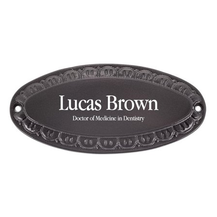 Traditional door sign - Customizable - Brass sign - 165x78mm - signomatic.com.au