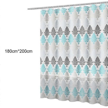 Vattentätt Duschdraperi Med Krokar Badrumstillbehör Giftfritt Luktfritt