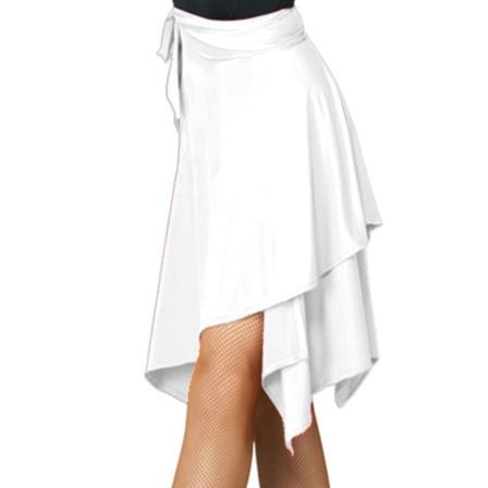 Latindanskjol Balettkjol VIT White