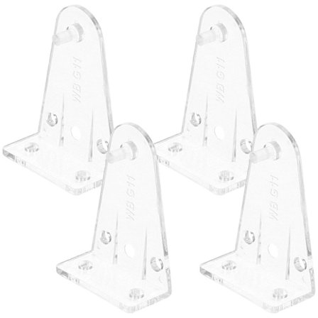 4 st Persienner Fästen för Nedhållning Persienn Botten Skena Hållare Klämmor Persienner Botten Genomskinliga Fästen [DB]