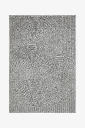 KM Home - Matto konekudottu Doria - Harmaa - Nukka- & ryijymatot - 240X340 - - Homeroom