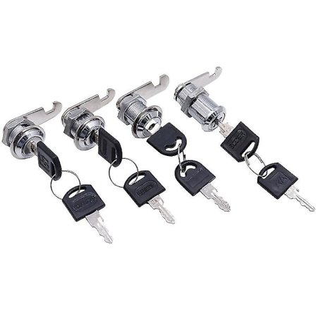 Kamlås 25mm Lika nycklar Skåplås Skåplåda Kamlås Wi
