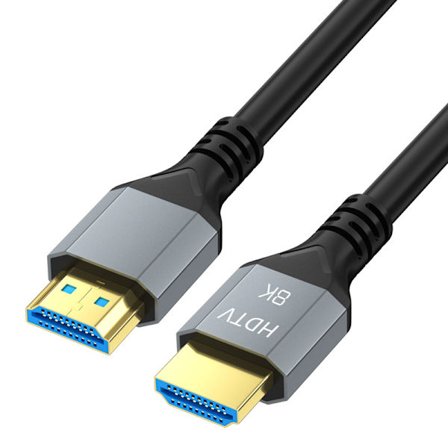 2M HDMI 2.1 -jakokaapeli, 8K@60Hz 4K@120Hz, 48Gbps erittäin nopea, eARC ARC HDCP -yhteensopiva