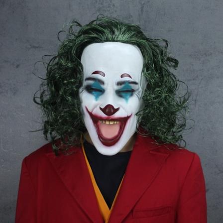 Film Joker Cosplay Kostume Fuld Sæt Tøj Herre Halloween Kostumer The Joker Uniform Rød Kostume Halloween Herre Kvinder Outfit+Maske Maske Mask One 