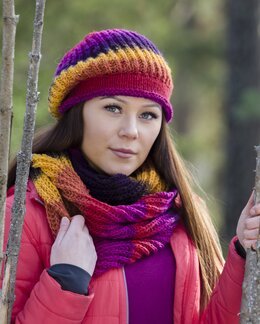 Strikkeoppskrift Lue og skjerf - Järbo