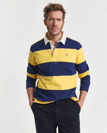 GANT Herren Heavy Rugger mit Blockstreifen (4XL) Blau