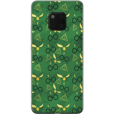 Kompatibelt Mobildeksel til Huawei Huawei Mate 20 Pro Harry Potter symboler briller gylden snopp dødelige relikvier magisk design med trollmannsføle