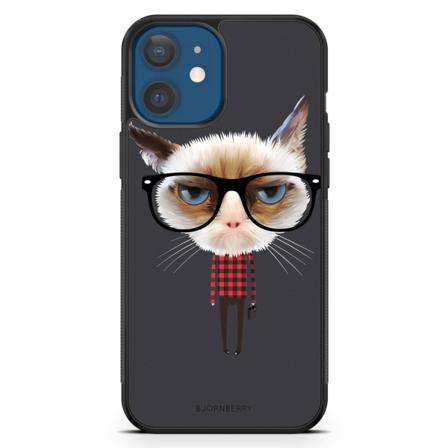 Bjornberry Hårdskal iPhone 12 - Hipster Katt