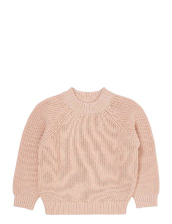 Copenhagen Colors Knitted Classic Rib Blouse - Pink - 134