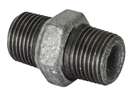 Gelia 3015168042 Sekskantnippel galv, adusert G20 (3/4"), Installasjon