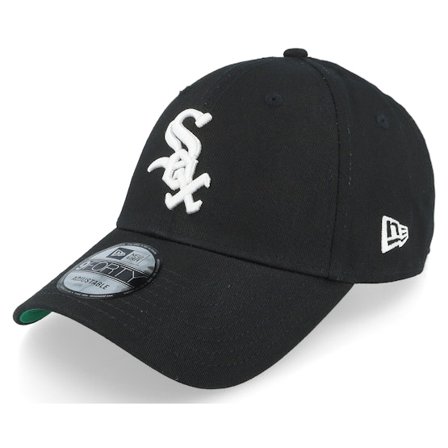 New Era - MLB Svart adjustable Caps - Chicago White Sox Team Side Patch 9FORTY Black/White Adjustable @ Hatstore