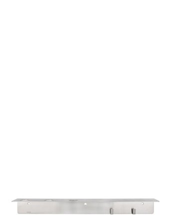 meraki Bottle Hanger With Hooks, Brushed Silver Finish - Silver - 950 g