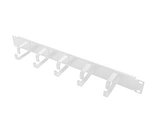 LogiLink LOGILINK-19'' Cable Management Bar 1U with 5 fixed steel brackets, grey