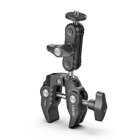 Super Clamp Kamerakiinnike Monitori 360∼ Pallopää Magic Arm Kaksoispallopääadapteri