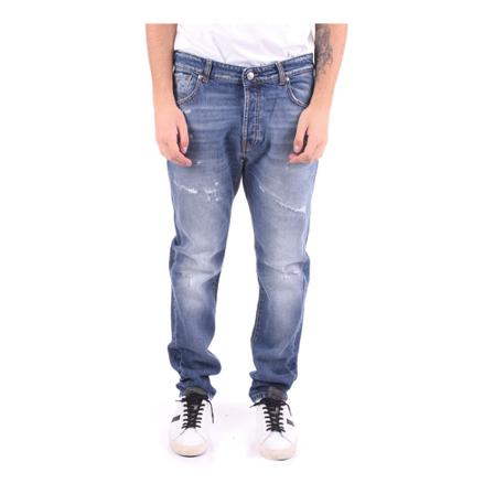 John Richmond Slim-fit Byxor blå, Herr Byxor, Herr, Storlek: W32