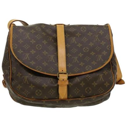 Louis Vuitton Vintage, Pre-owned Canvas louis-vuitton-bags Bruin, unisex, Maat:ONE Size