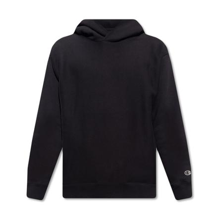 Champion, Hoodie with logo patch Zwart, Heren, Maat:S