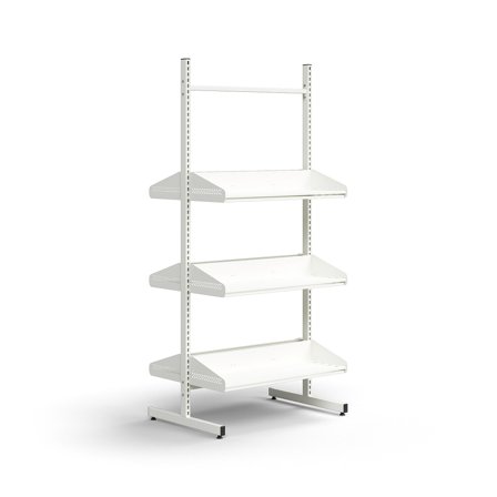 Garderobenelement ENTRY, Basis-Unterschrank, 6 Schuhböden, 1800x900x600 mm, weiß