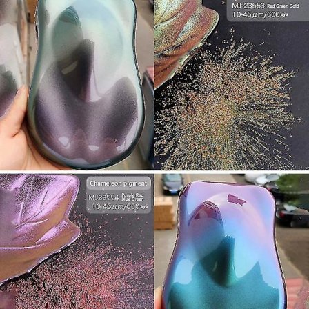 10g/påse Kameleont Pigment Akrylfärg Pulverlackering För Billackering Bil Kameleont -GSL