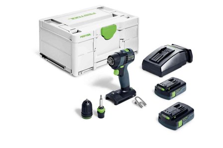 Festool TXS 18 C 3,0-Plus Skruvdragare med batteri och laddare, Maskiner