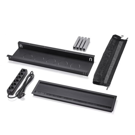 Kabelbokspakke UNIFY til QBUS/AUDREY fast understell 2400 mm, uten tilbehør, stor, svart