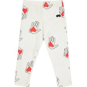 Beau Loves White Hold My Heart Print Leggings 12-18 Months - Bottoms - 12-18 months - White - Junge