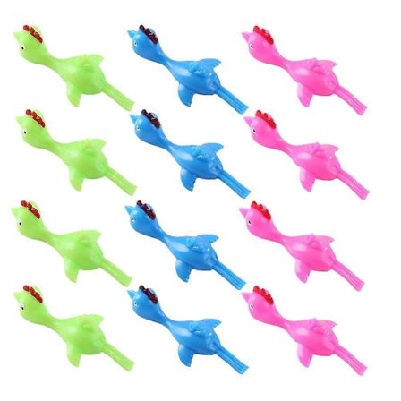 30 stk. Slangebøsser Kylling Slangebøsser Legetøj Skydende Kylling Legetøj Elastisk Kylling Legetøj Kylling Legetøj