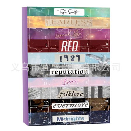 Taylor Swift Rannekoru Joulukalenteri Joulu Koristelu Laatikko Pulseras con calendario C